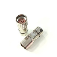 Conector Hembra M23 de 4 Pines, Tipo Soldadura Recta, para Cable de Alimentación de Servomotor
