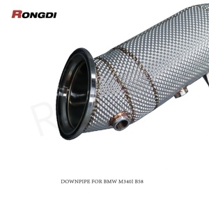 4.5" SS Turbo Stainless Steel Downpipe for BMW B58 M240i 340i 440i 540i 2016~2019 3.0T B58 Downpipe - Product Image 5