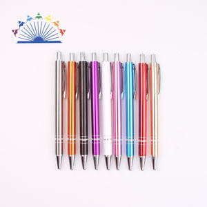 Bolígrafo Multicolor Personalizado con Logotipo en Oferta, Bolígrafo Metálico con Botón de Presión Brillante, Ancho de Escritura de 1.0 mm - Product Image 2