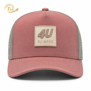หมวกแก๊ปตาข่ายระบายอากาศกันน้ำ 4ugear แบบ 5 ชิ้น ปรับขนาดได้ 男女兼用 ตัดด้วยเลเซอร์ รูระบายอากาศ โพลีเอสเตอร์ Gorras - Product Image 2