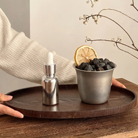 Diffuseur d'huiles essentielles vintage en acier inoxydable avec pierre poreuse, ensemble personnalisé en pierre de lave volcanique, diffuseur d'aromathérapie en métal
