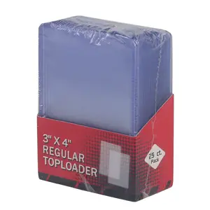 Custom display card 35pt card protectors pvc card holder top loader