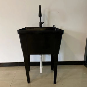 Customized Popular Multifunction Removable Plastic Black Laundry Tub Wash Sink