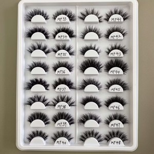 Großhandel Yalee für Volumen und Natürliche 3D Echte Nerz-Vollstreifen-Wimpern 8MM-25MM Wiederverwendbar - Product Image 4