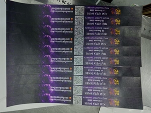 Pulsera de Papel Tyvek DuPont Impermeable con Impresión Digital, Estilo Tarjeta de Pingüino, Color Personalizado, Pulsera Promocional para Festivales de Música - Product Image 3