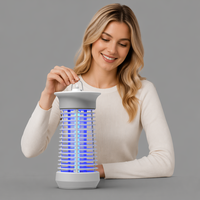 Tueur d'insectes électrique, lampe anti-moustiques 1000 V avec lampe UV 6W, répulsif anti-moustiques, piège à mouches électrique pour moustiques, mites, mouches