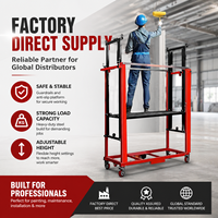 Plateforme Échafaudage Hydraulique Pliante CE Certifiée, Nouvelle, 500 kg, Réglable pour Peinture Murale, Toujours 10 $ Moins Cher