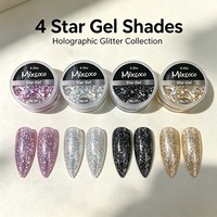 Vernis à ongles holographique Mixcoco TPO Free Star Gel, 12 couleurs, effet brillant et scintillant