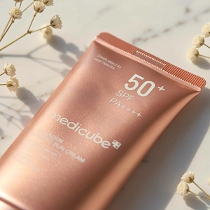 Protector Solar Reafirmante de Colágeno con Niacinamida y Vitamina E, con Ácido Hialurónico, SPF <span class=keywords><strong>50</strong></span>, <span class=keywords><strong>Crema</strong></span> Solar Iluminadora, Superventas - Product Image 4