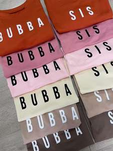 Vêtements pour enfants en bas âge printemps-automne, logo personnalisé, sweat-shirt décontracté SIS BUBBA avec impression de lettres, manches longues, garçons et filles - Product Image 6