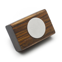 SAPHUE S3 Clip Pickup pour guitare acoustique/classique Étui en bois avec bouton de volume et transducteur 6.35 Jack pour Ukelele/Kalimba...