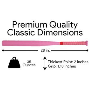 女の子、女性、子供のためのTボールトレーニングとホームセキュリティ野球バットのためのピンクのアルミニウム野球バット - Product Image 4