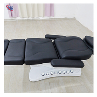 Black Beauty Spa Tatouage médical Chaise d'examen dentaire 4 moteurs Thérapie faciale électrique Tables de massage pour traitement médical