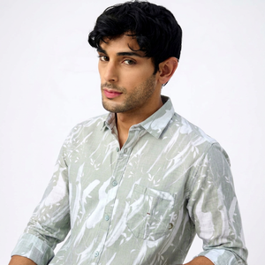 Camisa de camuflaje para hombre, manga larga, con botones, estampada, informal, con logo personalizado, estilo pullover, ropa urbana para adultos - Product Image 1