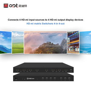 Conmutador/Divisor de Matriz HDMI Profesional 4x4, Conmutador de Matriz HDMI 4 Entradas 4 Salidas con Control Remoto RS232/IR para Enrutamiento de Señal AV - Product Image 6
