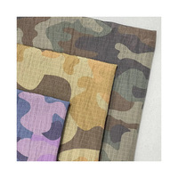 Tissu en crêpe tissé imperméable et respirant, léger, à séchage rapide, durable, imprimé camouflage numérique, taffetas de nylon 40D pour garçons