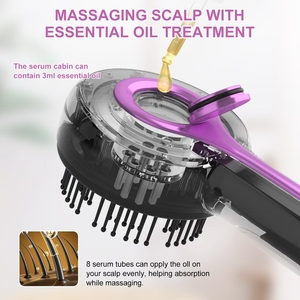 Pettine Massaggiante Riscaldato con Vibrazione e Luce Rossa per la Crescita dei Capelli, con Applicatore di Olio, per la Cura del Cuoio Capelluto e la Salute dei Capelli - Product Image 5