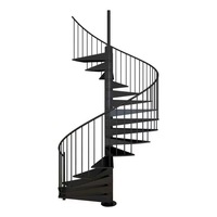 Conception d'escalier en colimaçon d'origine usine |   Escaliers en spirale métalliques d'intérieur |   Escaliers en spirale compacts