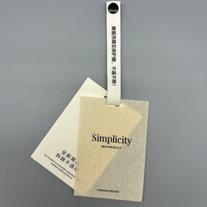 Materiales de etiquetas personalizables para ropa con logotipo bordado - Product Image 4