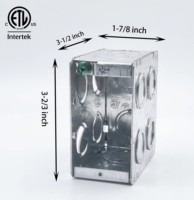 Boîtier de sortie rectangulaire en acier de style canadien IP65 homologué CELT, boîtier de jonction électrique MBD-1K pour instruments électroniques