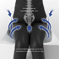 Coussin de siège en mousse à mémoire de forme en forme de U pour voiture, ergonomique, soulagement des douleurs du coccyx et de la sciatique, avec housse amovible et lavable WJ-287