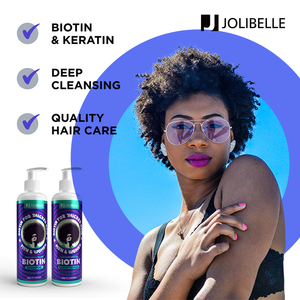 Ensemble de shampooing bouclé pour femmes noires, étiquette privée, biotine biologique, <span class=keywords><strong>Anti</strong></span>-<span class=keywords><strong>chute</strong></span>, croissance des <span class=keywords><strong>cheveux</strong></span>, shampoing et après-shampoing - Product Image 4