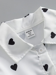 Nouvelle robe de princesse à pois à manches courtes style européen et américain pour filles 2026 avec ensemble de gilet à bretelles en jean à franges - Product Image 5