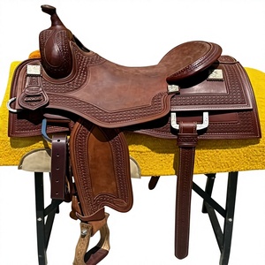 Asiento de Cuero Genuino para Montura de Caballo, Diseño Grabado, OEM, ODM, Personalizable, Última Llegada, Ecológico, Suave y Cómodo - Product Image 1