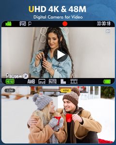 4K 16x Digital 48mp Cross-border Wholesale High-definition Cameras With Dual Front and Rear - Product Image 6