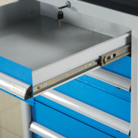 Banc de travail antistatique en acier épaissi avec 4 tiroirs de rangement, table d'atelier industrielle pour l'entretien domestique et professionnel