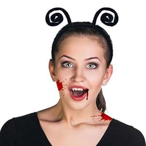 Serre-têtes fantaisie en velours avec antennes noires, coccinelle et luciole, accessoires de déguisement d'Halloween - Product Image 3