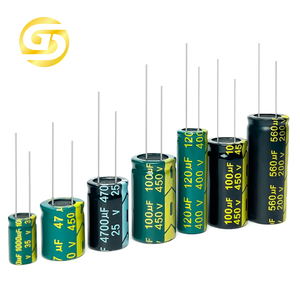 Condensador Electrolítico de Aluminio 10V 16V <span class=keywords><strong>25V</strong></span> 35V 50V 63V 100V <span class=keywords><strong>1UF</strong></span> 10UF/22/33/47/68/82/100/220/330/470/680/1000/2200UF de Fábrica - Product Image 1