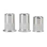Gamme complète de tailles DIN7337, écrous à sertir aveugles, finition couleur zinc, emballage personnalisé, expédition rapide