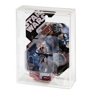 Estuche de exhibición de acrílico transparente personalizado SHP Stars Wars <span class=keywords><strong>GI</strong></span> <span class=keywords><strong>Joe</strong></span> 3,75 acción cardada Vintage figuras cardadas estuche protector de acrílico - Product Image 6