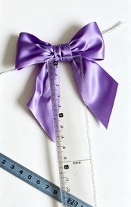 Nœuds en ruban de satin pré-noués en gros avec attache torsadée pour sacs de pâtisserie, biscuits, bonbons, emballages cadeaux de Noël et décorations de fêtes - Product Image 6