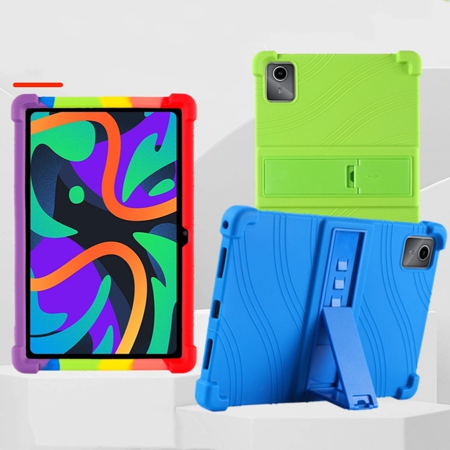 With Bracket Shockproof Soft Silicon Back Tablet Cover Case for Lenovo Tab M11 11 Inch TB331FC