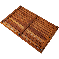 Vente de gros Tapis de douche et de bain antidérapant en bois de teck Plate-forme en bois