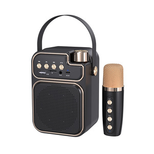 ลำโพงไมโครโฟนสำหรับเด็กไมโครโฟนร้องคาราโอเกะ, ลำโพงมินิไมค์ไร้สายสองตัวสำหรับกลางแจ้งแบบพกพา - Product Image 6