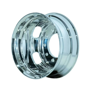 Nuevas Llantas Cromadas para Camión 24.5x8.25, Juego de 8 Piezas de Repuesto - Product Image 1