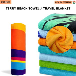 Toalla de Playa de Microfibra Personalizada EYZ con Logotipo, Super Absorbente, de Secado Rápido, para Piscina, Playa y Viajes - Product Image 2