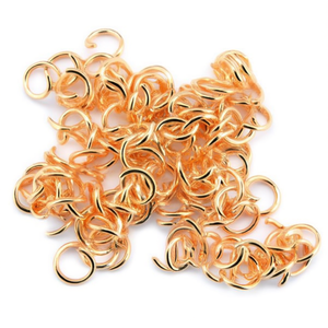 Anelli aperti ILAN 1,2x9 mm placcati oro per la creazione di gioielli - Product Image 2