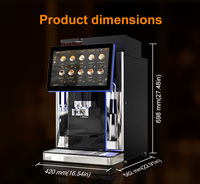 Máquina Expendedora de Café Automática Comercial TCN, Cafetera Espresso de Granos a Taza, Pantalla Táctil, Sistema de Autolimpieza