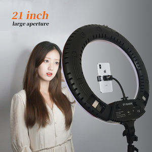 Dimmable 20/21/22 pouces photographie vidéo Photo anneau lumineux Kit d'éclairage téléphone trépied Led anneau lumineux avec télécommande - Product Image 3