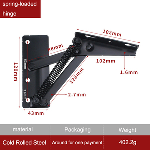 गर्म बिक्री फर्नीचर सोफे तह वसंत काज 80 डिग्री कैबिनेट दरवाजा फ्लिप समर्थन कैबिनेट दरवाजा काज - Product Image 3