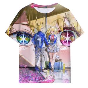 Camiseta de Mujer con Estampado de Anime Star Twinkle, 100% Poliéster, Corte Regular, Impresión Digital, Transpirable, Tejido de Punto, Manga Corta - Product Image 2