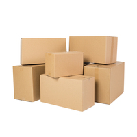 Boîtes en carton de stratification mate de matériaux recyclés moins cher de logo personnalisé en gros pour boîte aux lettres de transport