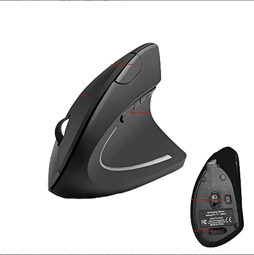 USB Wired Computer Vertical Mouse Ergonomic PC Optical Gaming  1600DPI for PC Laptop Office Home