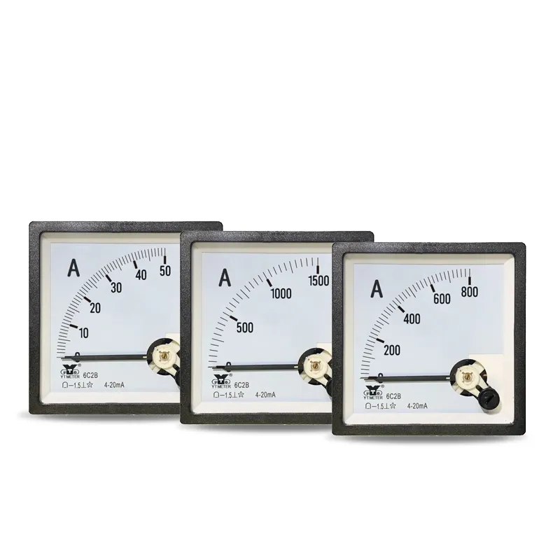 YT konverter frekuensi pengukur analog 50HZ100a cp80 Yutai 6C2B 4-20ma input DC ammeter