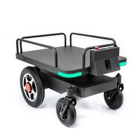 Chariot robotisé électrique Foxtechrobot Folo100 Pro avec capacité de 100 kg, suivi automatique et télécommande, chariot radar pour supermarché