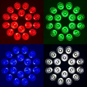<span class=keywords><strong>Mini</strong></span> projecteur <span class=keywords><strong>LED</strong></span> plat 18x10W RGBWA UV 4-en-1 5-en-1 6-en-1 DMX512 pour éclairage de scène, mariage, événement, église - Product Image 2
